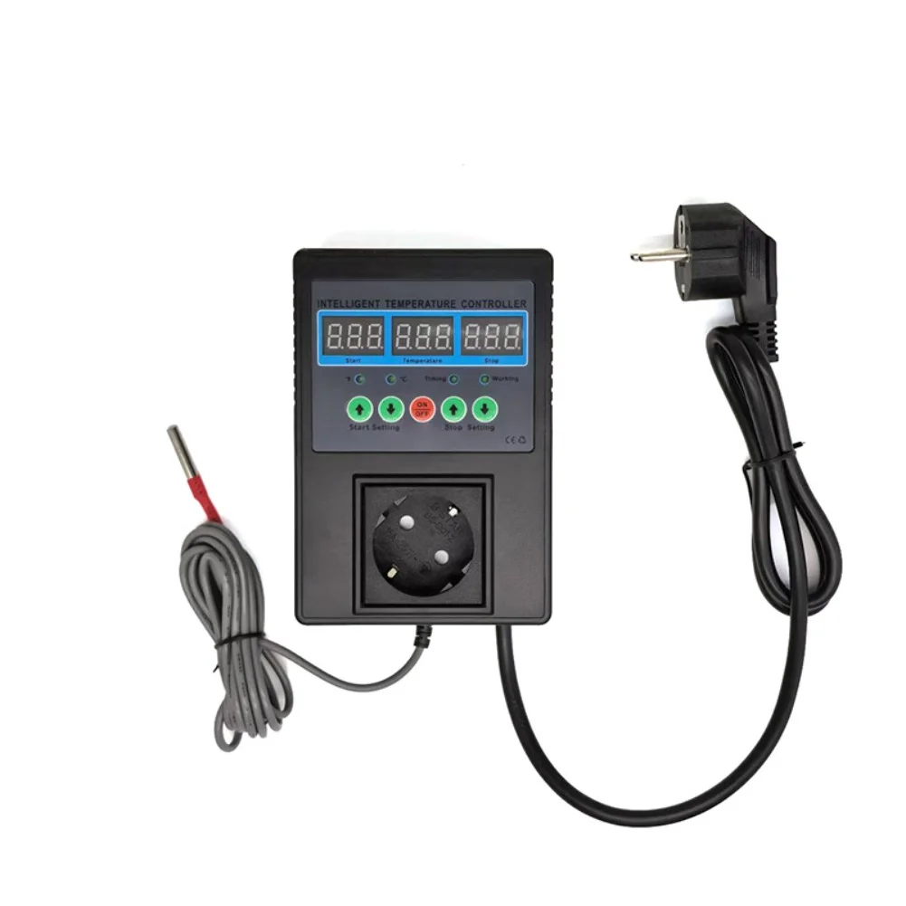 Aquaculture Heater Digital Temperature Controller For Aquaculture Compact Design High-Temperature Resistant for power-off Memory