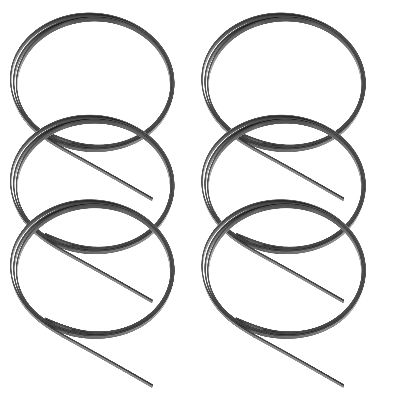 

12 Pcs Guitar Strips Purfling Inlay Edging for Acoustic Black Accessories Plastic