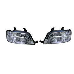 A Pair Car Headlights Crystal Floodlight For Honda CRV RD1 B20B 1997 1998 1999 2000 2001 Turn Signal Headlamp