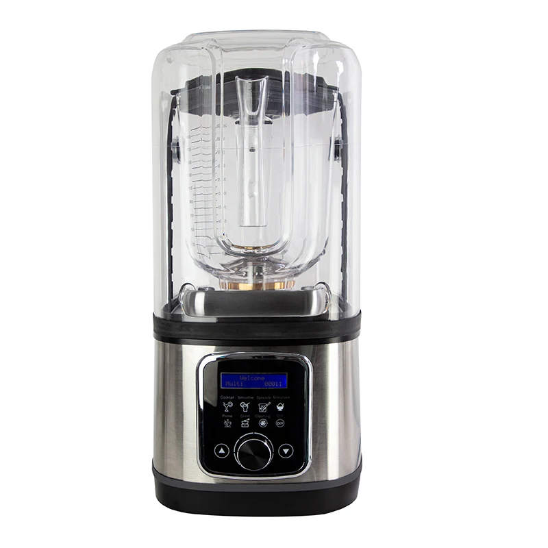 خلاط عصارة غاطس تجاري عالي الأداء آلة صناعية سريعة مع غطاء عازل للصوت للحبوب