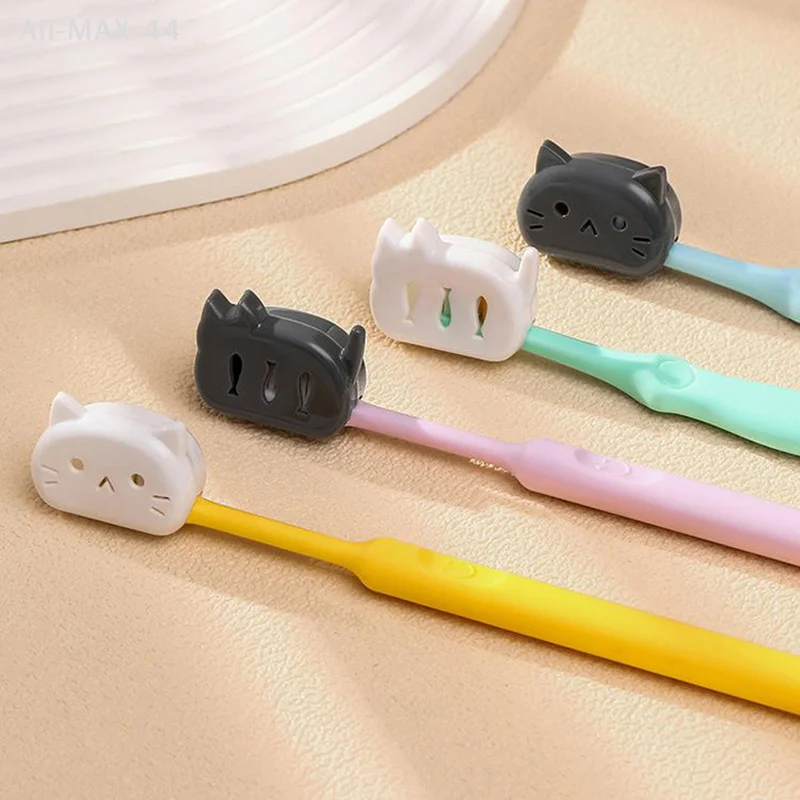Portable Toothbrush Head Cover Clips Plastic Dustproof Head Germproof Protector Caps Travel Hiking Camping Bathroom Accessories