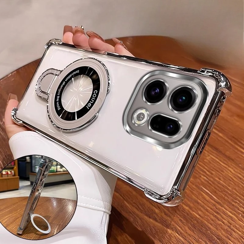 Para OPPO Find X9 Pro Funda nueva moda cuatro esquinas anticaída soporte Invisible Funda ultrafina para OPPO FindX9 Funda a prueba de golpes