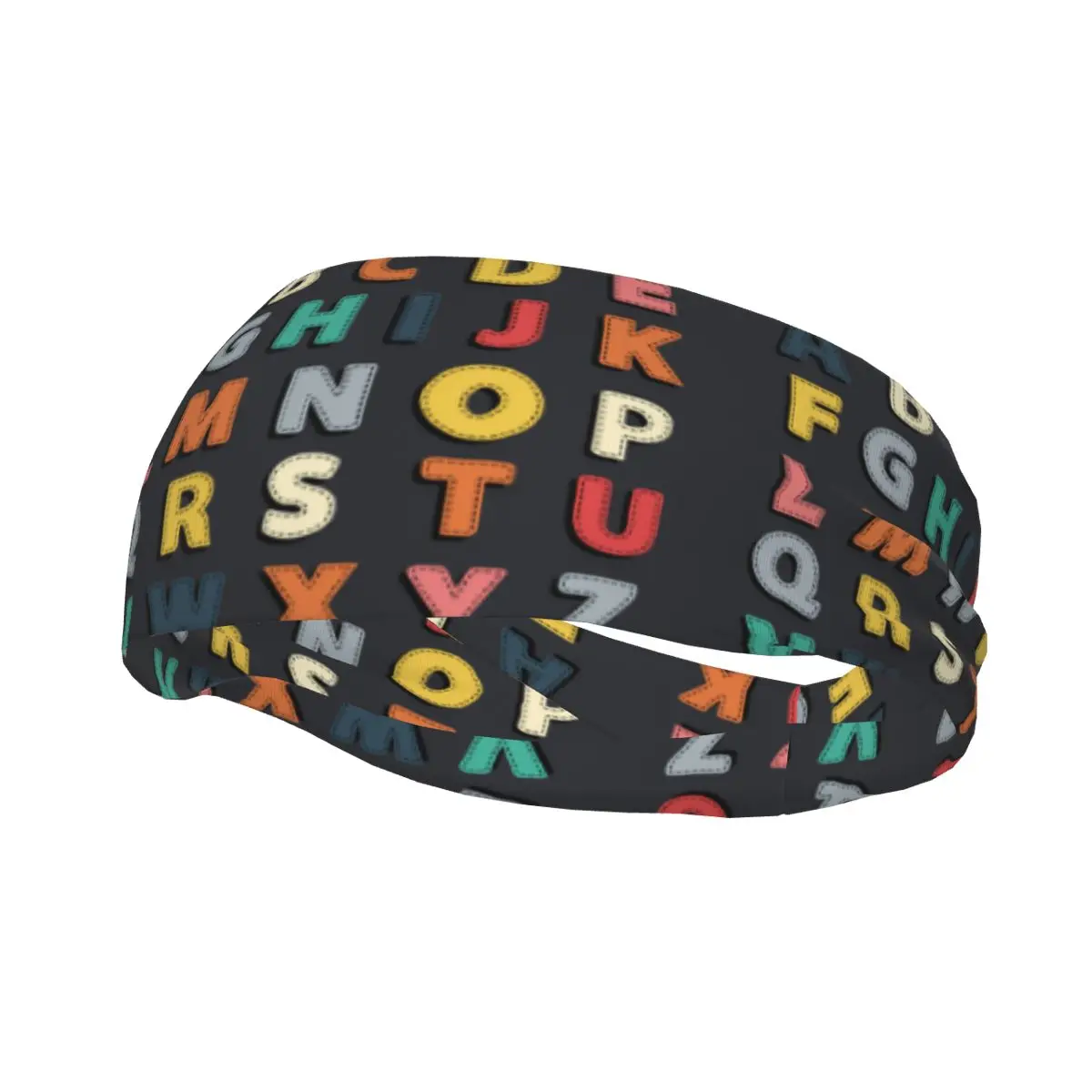 

Headband Abstract Alphabet Headwrap Hairband for Tennis Gym Fitness Headwear Hair Accessories