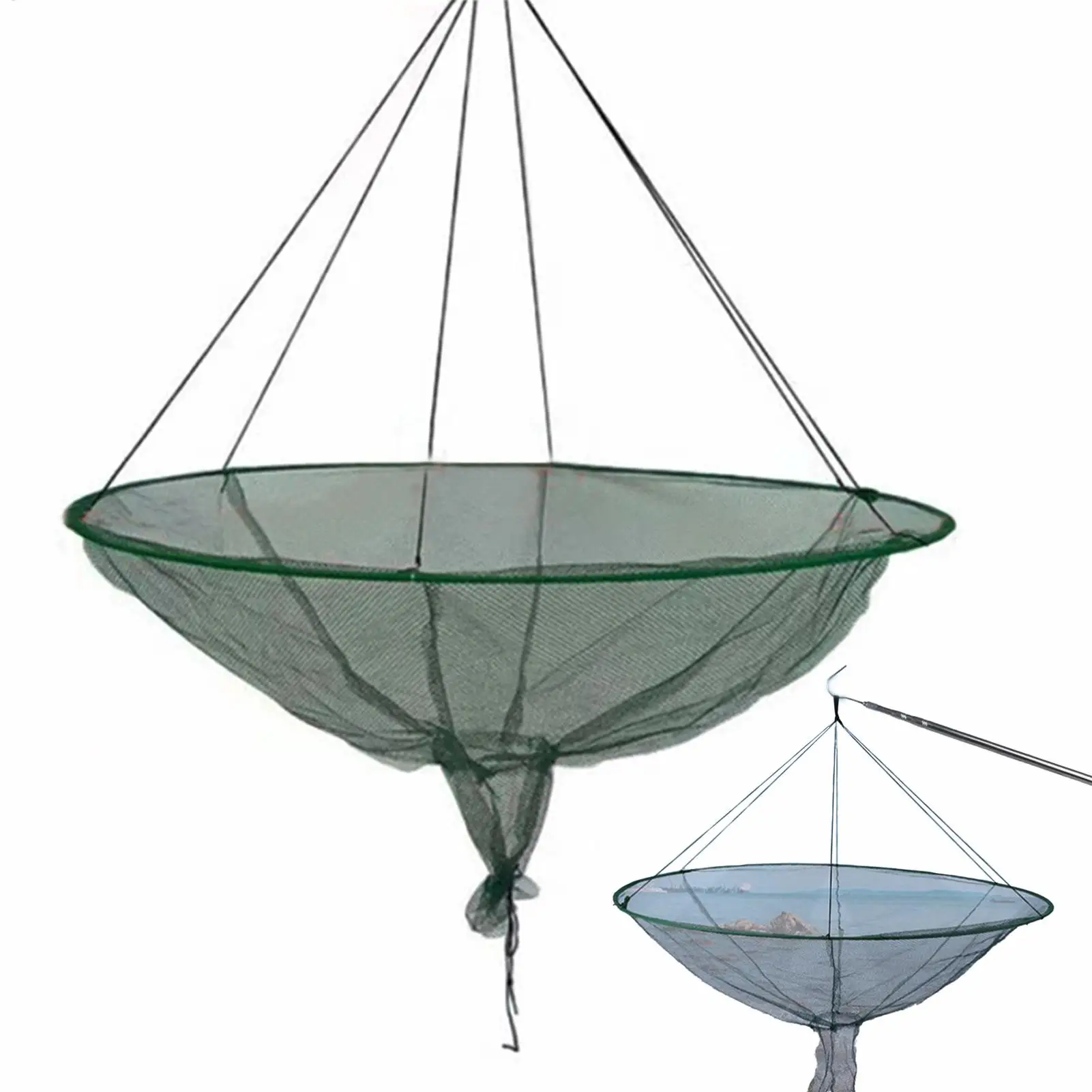Hoop Net Fishing Round Crab Hoop Net Fishing Bridge Net Drastring Cast Nets For Fishing Collapsibles Catfish Net For Outdoor ﻿