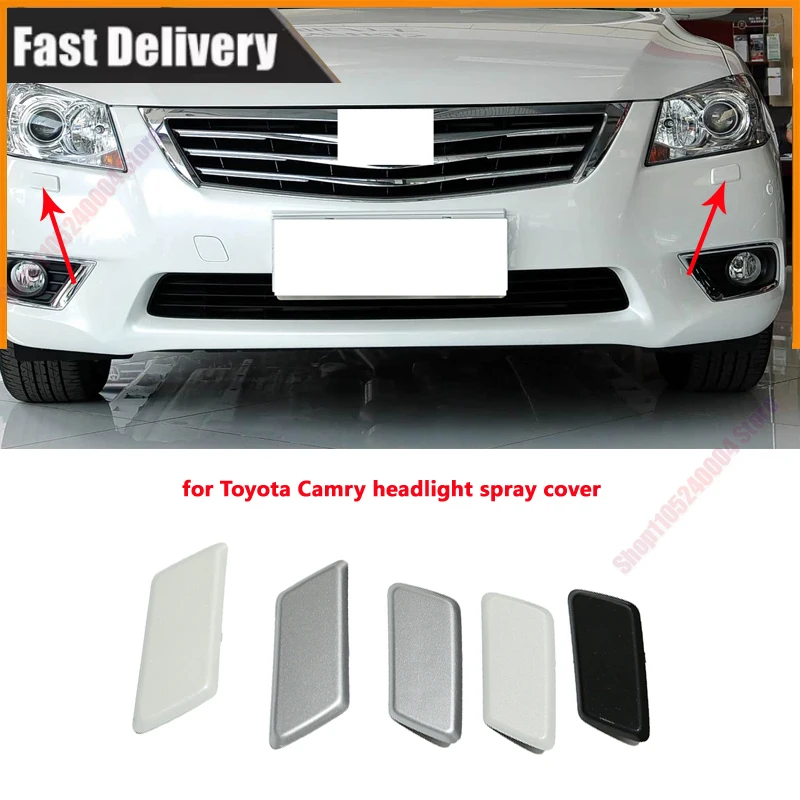 For 06-14 Toyota Camry Headlight Cleaning Cover Water Spray Cover Front Bumper Headlight Cleaning Cover Plate