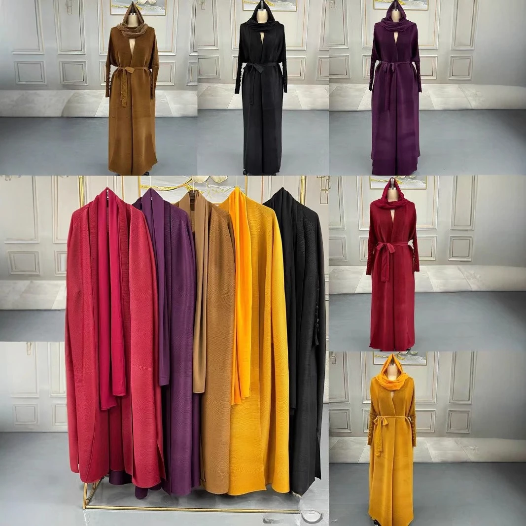 Miyake Pleats 2025 Spring Coat Women's Gradual Change of Color Loose Bat Women's Fashionable Long-sleeved Robe Cardigan