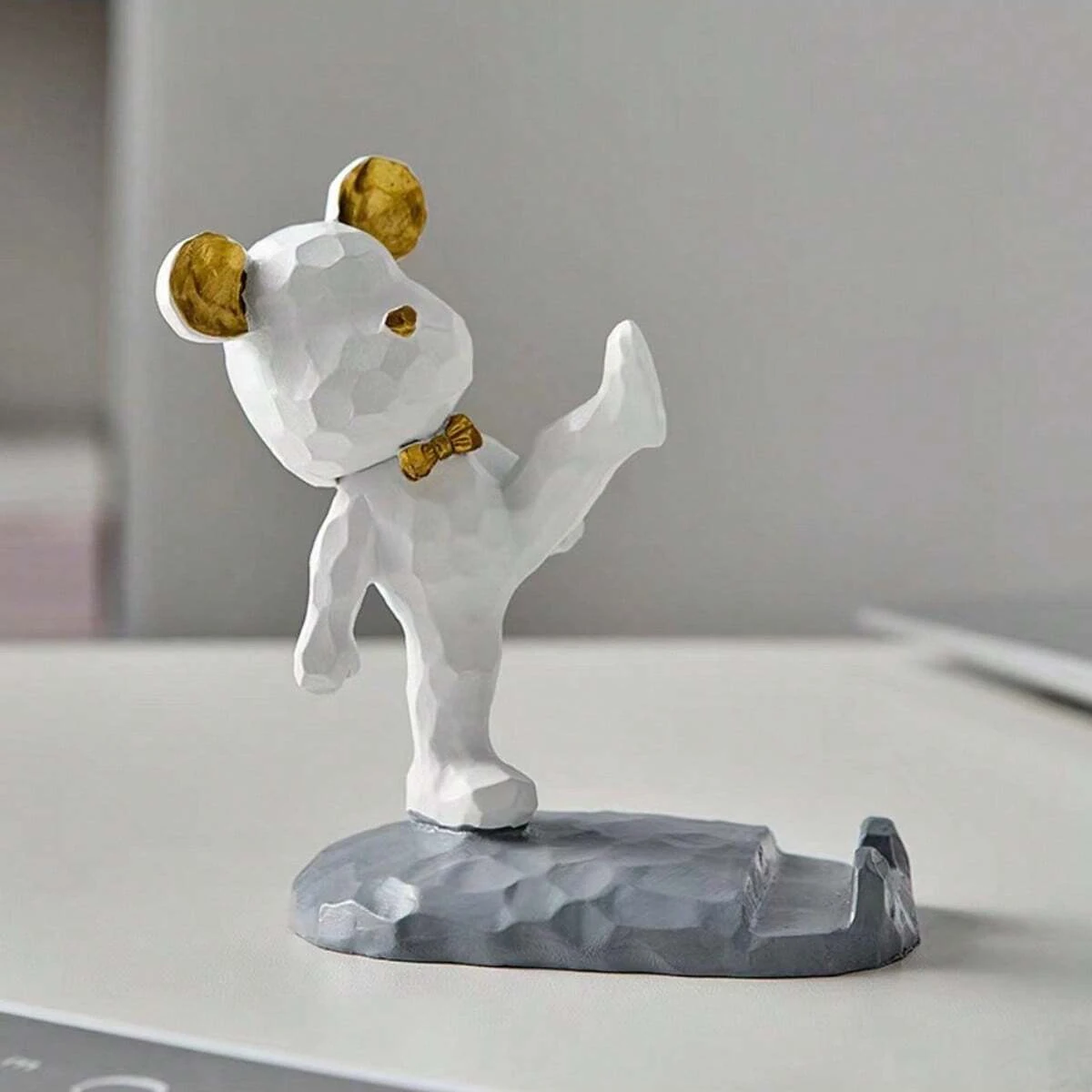 Cartoon Bär Telefon Tablet Ständer 1PC Faul Halterung Hause Desktop Dekoration Ornament für Sichern Drama – Detail 5