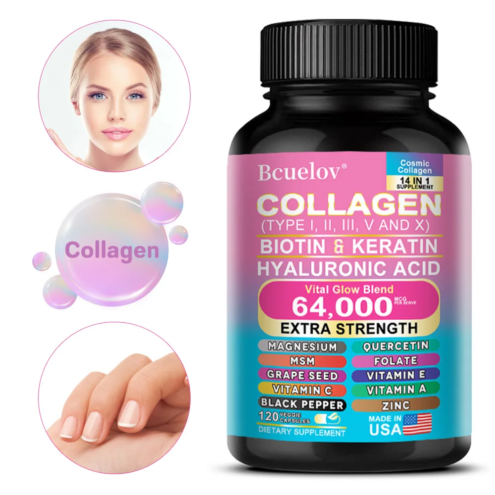 

Collagen Health Supplement, Promote Skin Health and Anti-aging, Supports Hair Health, Supports Joint Health