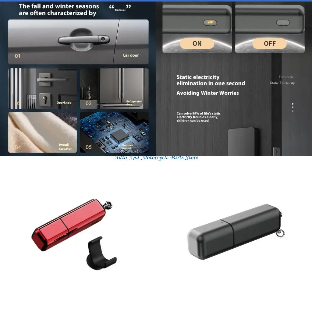 P9FD Auto Escape Tool With Glass Breaker &Anti Static Keychain Design
