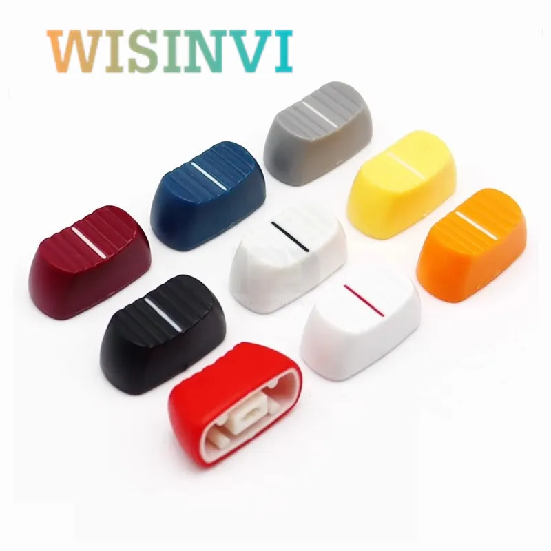 10PCS Slide Potentiometer Fader Knob Cap Mixer Console Adjuster Switch Cap Push Button 23*11.5*11mm Oval 4mm For Yamaha/Belinda