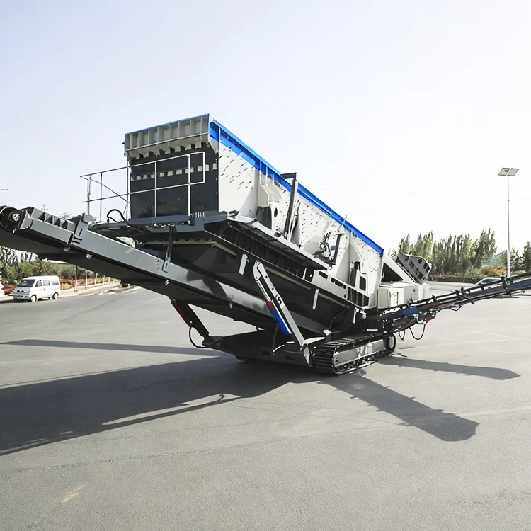 Portable Vibrating Screen with Motor for Ore Mobile Crushing and Screening Plant High Output 4-Layer