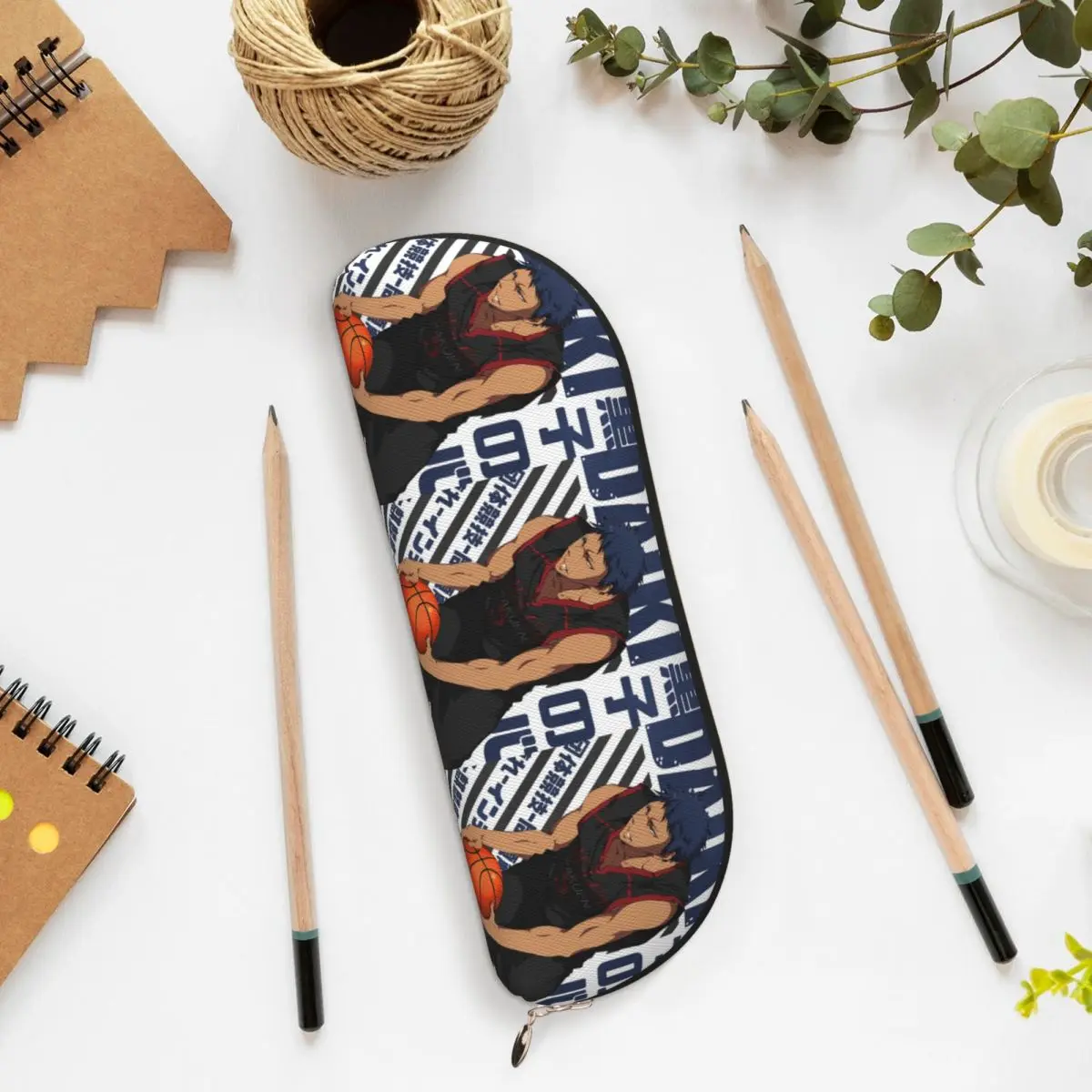 Harajuku Basketball Kuroko No Basket Basuke Kaijo Pencil Case Pen Holder Big Capacity Pen Box Pencil Bag for Students Gifts