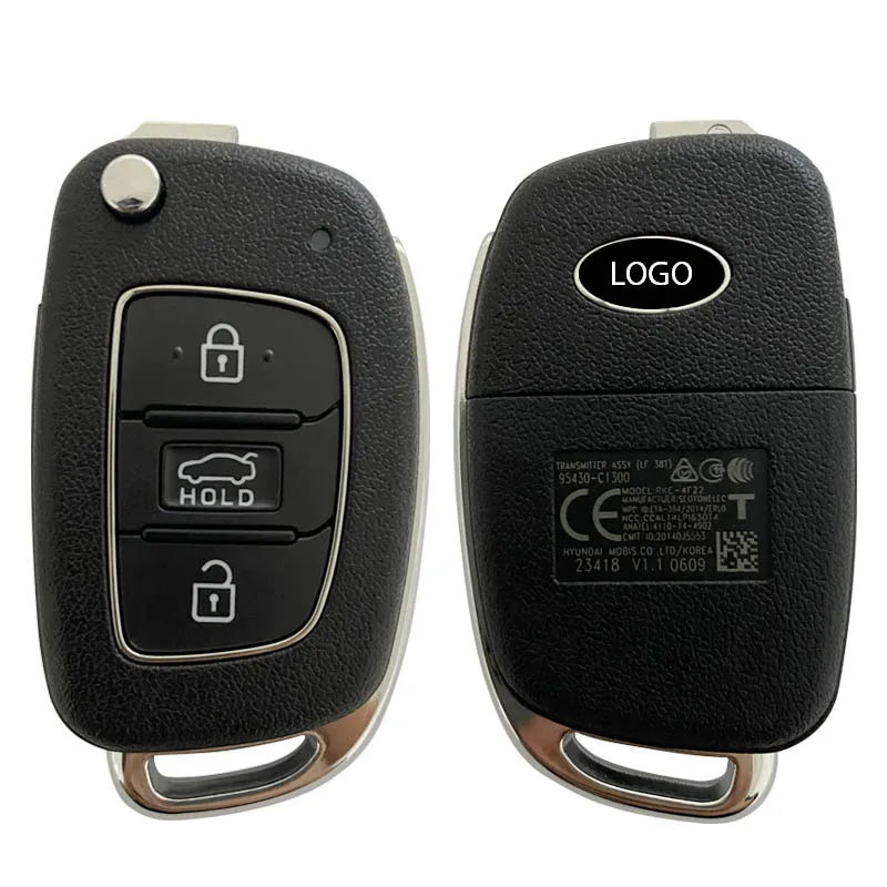 

For Hyundai Sonata Genuine Flip Remote Key 2018 3 Buttons 433MHz 95430-C1300 CN020124