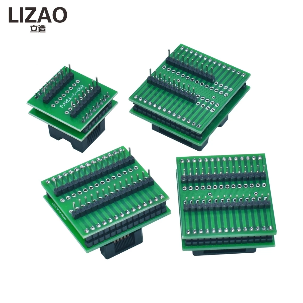 LIZAO CNV-SOP-NDIP-16 28 IC Programming Adapter SOP16 SOP28 TSSOP28 to DIP Test Socket Converter
