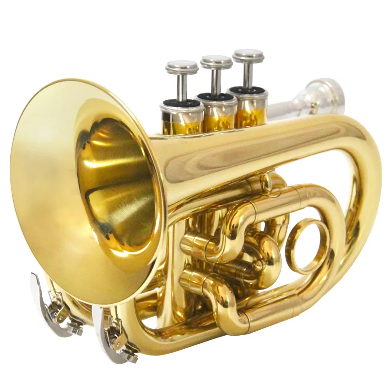 

Trumpet Instrument JBMT-500 Palm Number Beginner B-flat Portable Cornet