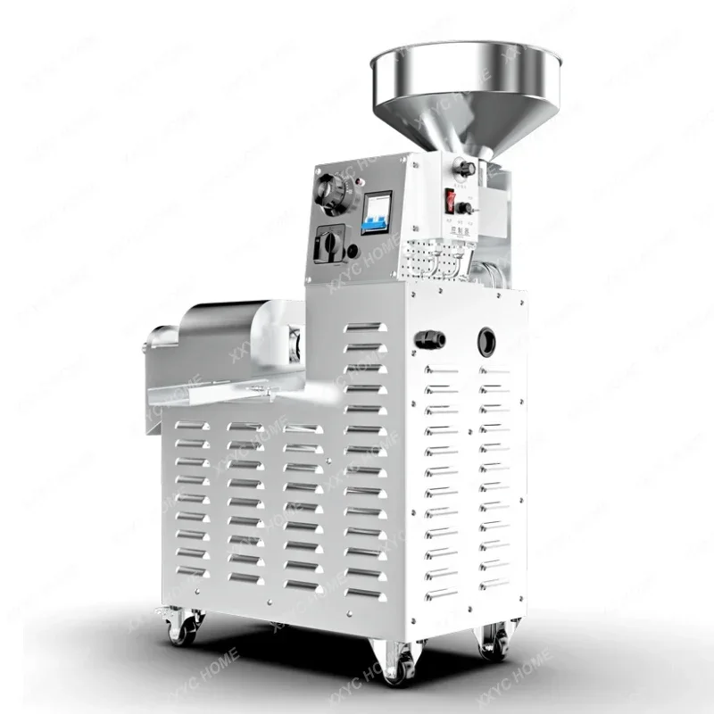 Oil Press Commercial Cold And Hot Double Automatic Stainless Steel Temperature Control 2200W Squeezer