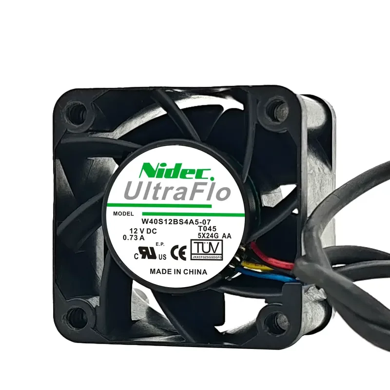 Original NIDEC 4028 12V 0.73A 4CM High-Performance Cooling Fan for W40S12BS4A5-07
