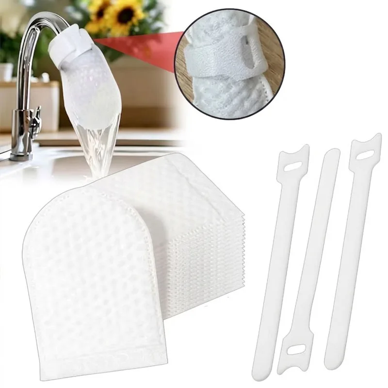1-10Bags Extra Thick Faucet Filter Screen Anti Splash Removes Sand Rust Limescale for RV Fresh Water Easy Install