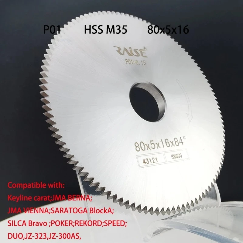 RAISE Cutter Compatible with SILCA P01 JMA FP24 KEYLLINE HPP01 SILCA DUO SPEED BRAVO JMA BERNA KEYLINE CARAT Key Machine