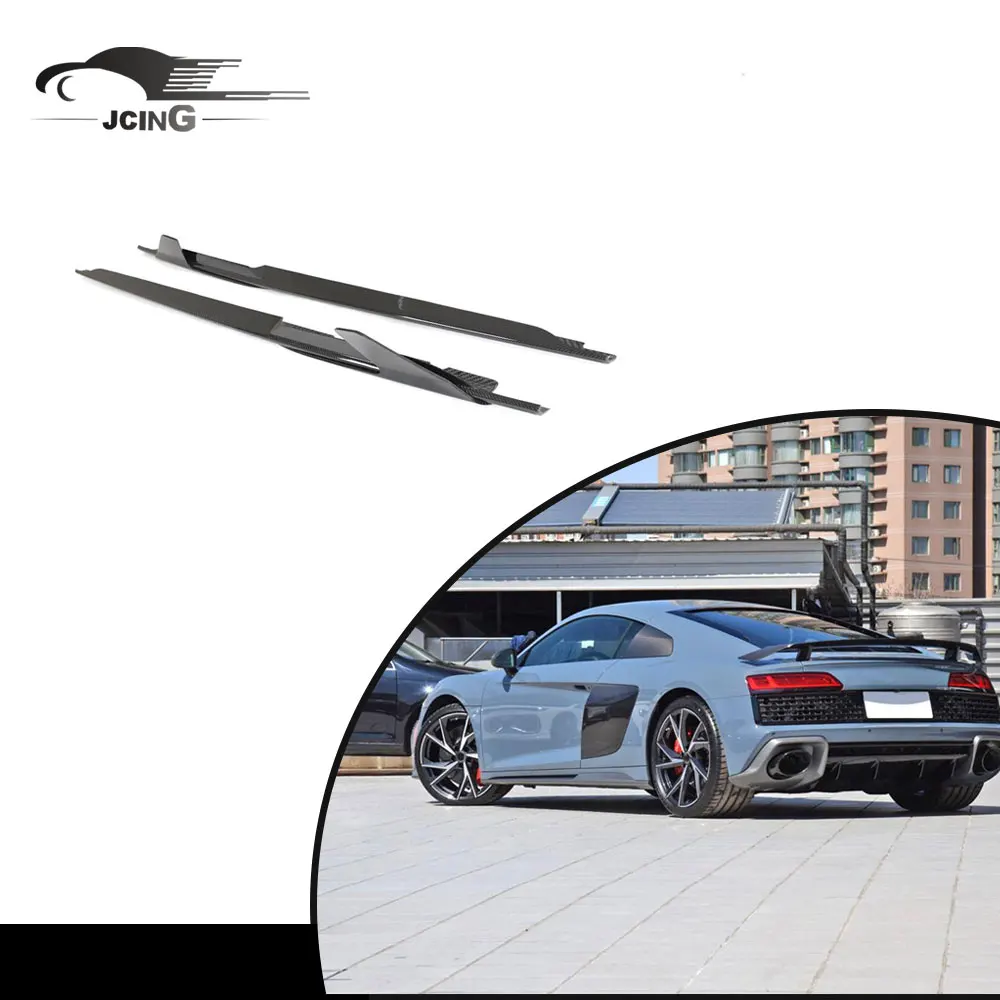 Trockene Kohlefaser-Seitens chürze Winglets für Audi R8 V10