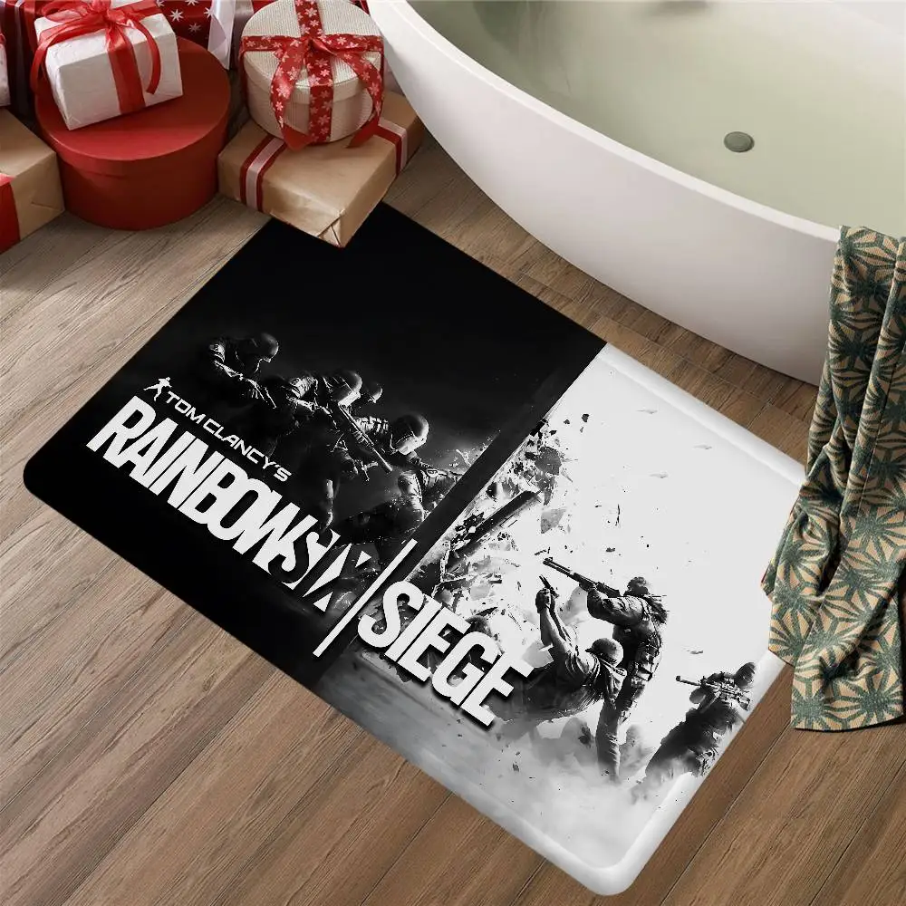 FPS Game Tom C-Clancy S-Rainbow S-Six S-Siege Entrance Door Mat Nordic Style Home Doormat Bathroom-Toilet Mats Bedroom Hotel Mat