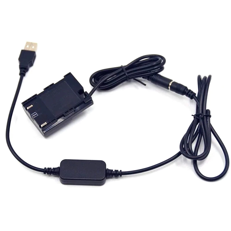 

5V USB DC Cable DR-E6 Coupler+ACK-E6 Full Decoded LP-E6 Dummy Battery For Canon EOS 5D Mark II III 5D2 5D3 6D 7D 60D SLR Camera