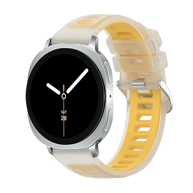 Jelly Color Silikonarmband für Samsung Galaxy Watch 8 40/44 mm, klassisches 46 mm, atmungsaktives Armband für Galaxy Watch Ultra 2025 47 mm