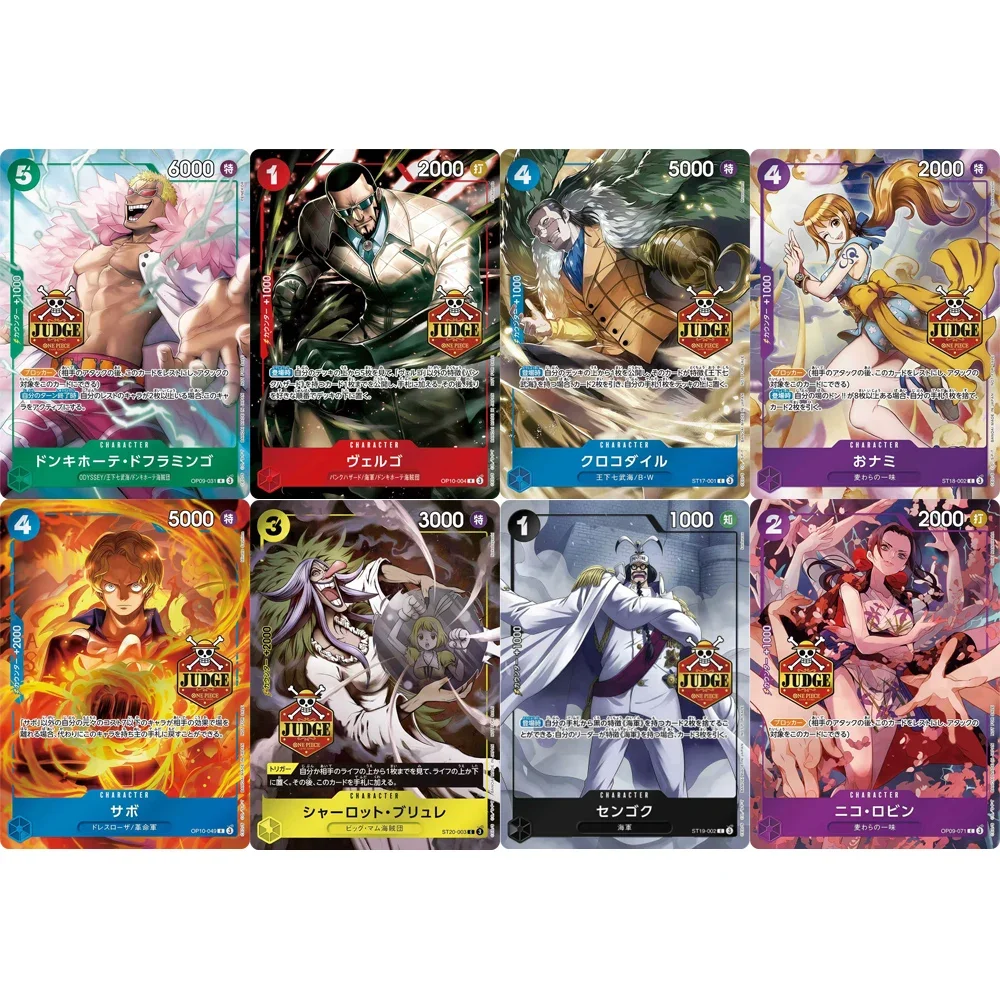ONE PIECE Sammelkarten DIY JUDGE Sabo Nico Robin Nami Sengoku JPN Hochwertige Selbstgemachte Spiel-Anime-Karten