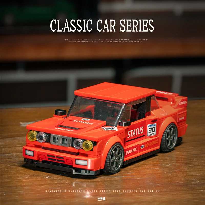 Blocchi di Costruzione Creative per Auto Sportive Tecniche, Modello MOC di Veicoli da Corsa Famosi, Mattoncini DIY per Regali