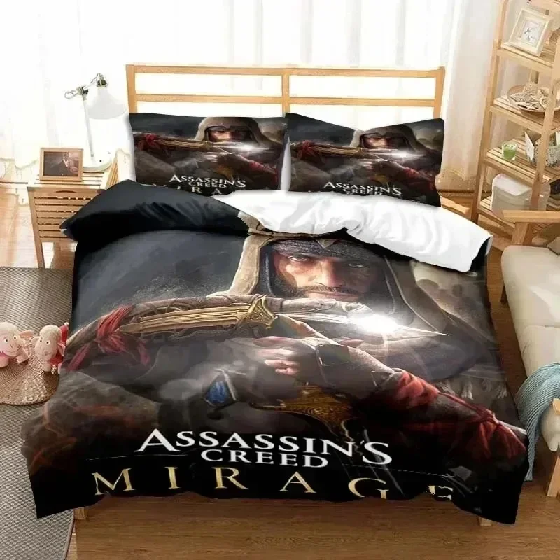 3D Print Game A-Assassin S Creed Art Bedding Set Bedroom Soft Modern Bedspreads Comefortable Duvet Cover Quilt Cover Pillowcase