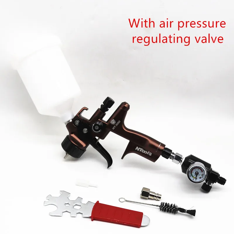 New5000B LVLP WT5050 Spray Gun 1.3mm High Quality Stainless Steel Nozzle Professional Sprayer Paint Airbrush For Car Painting