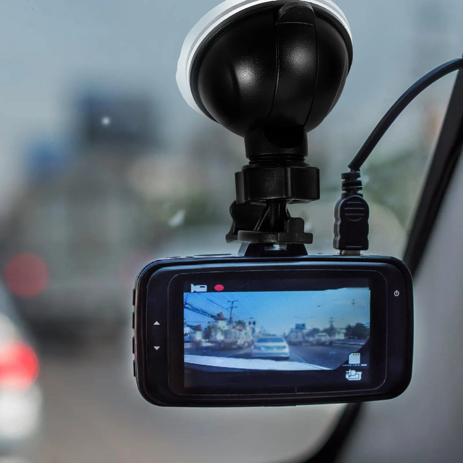 Windshield Compatible Drive Car Dash Cam Holder Dash Cam Mount Holder Suction Cup Camera Mount Rack With 1/4 Screw Thread
