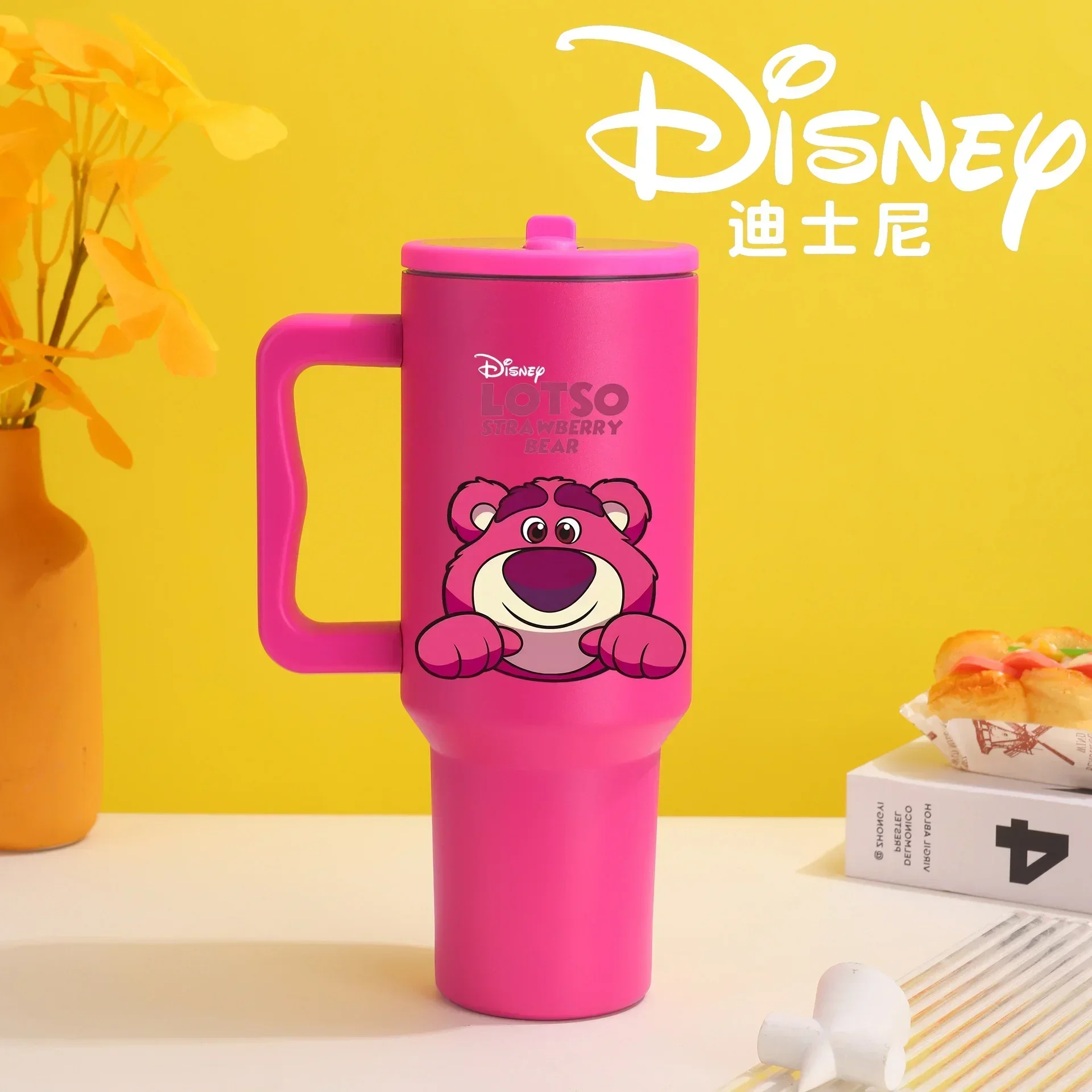 

Disney Stitch 2024 new 40oz car cup 304 stainless steel insulated cup double-layer vacuum outdoor car cup stra wberry bear lotso