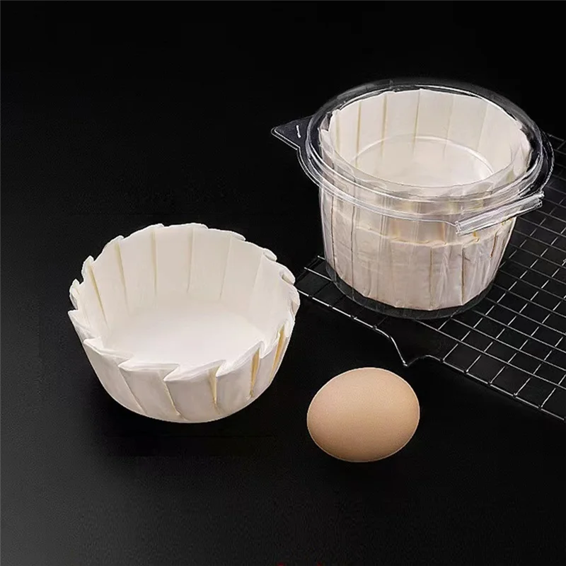 Round Air Fryer Cake Paper Liners, 100 Pcs Non-Stick Baking Paper For Basque Cake-[Qahk]