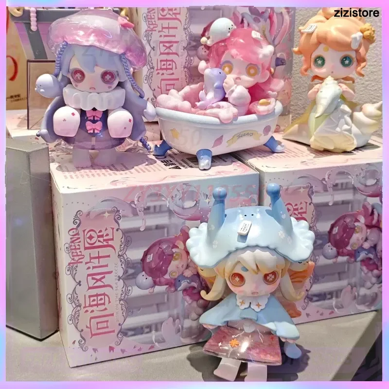 Nuevas existencias Ghost Keeno, serie de deseos al brisa marina de 123 generaciones, caja ciega, juego de marea, adornos de escritorio, juguete para niña, bonito regalo