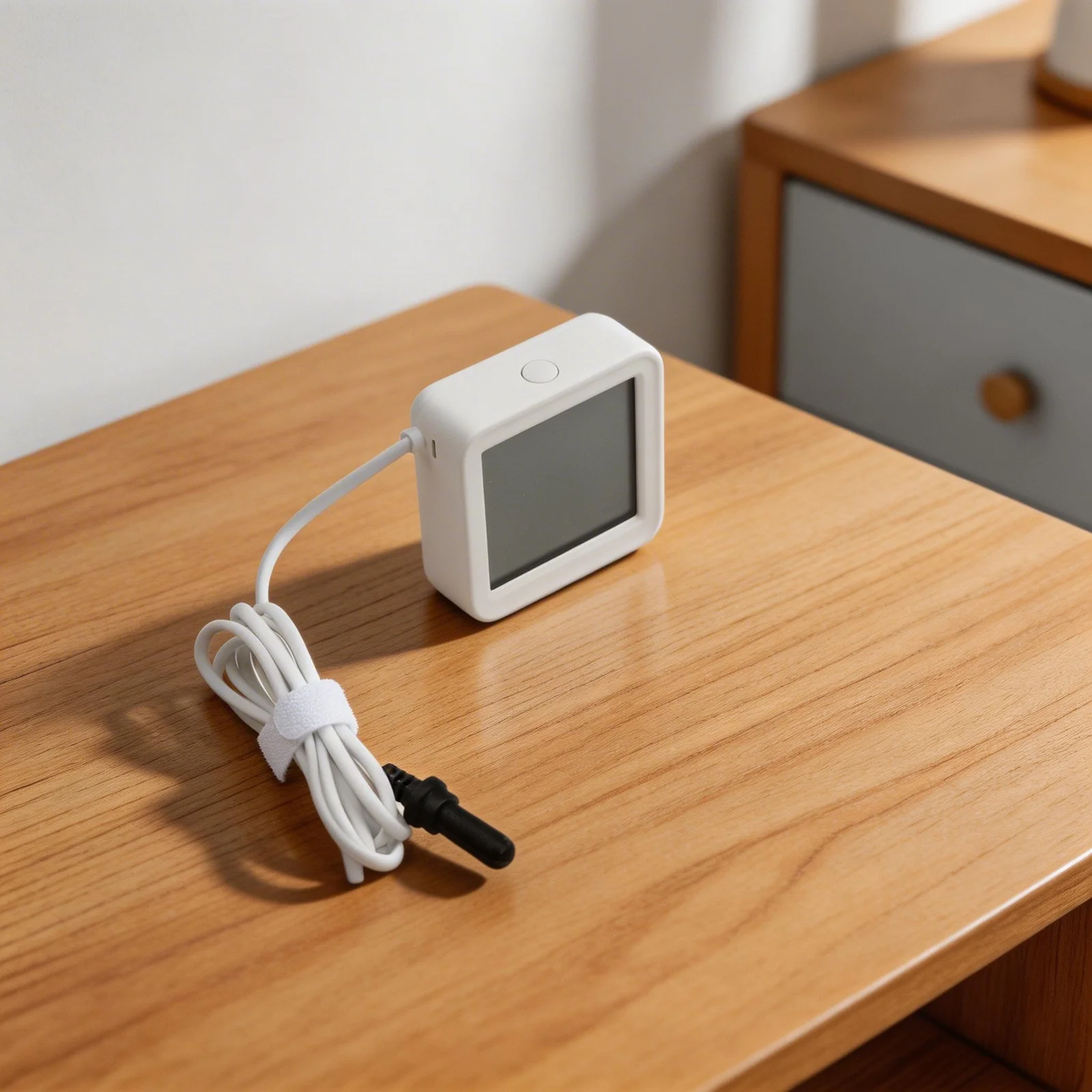For Tuya= Smart Wifi Probe Aquarium Temperature Humidity Sensor Optional LCD Digital Works With Tuya= App For Fish Tank, Room