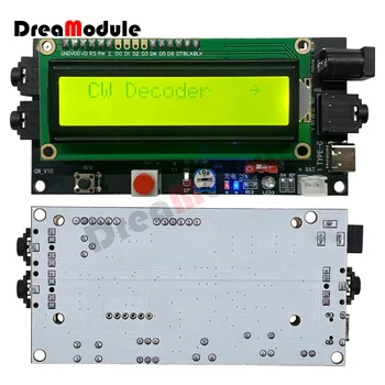 CW Decoder Morse Code Reader Morse Code Translator Ham Radio Basic Module Accessory LCD DC5-12V/500mA Charging Support