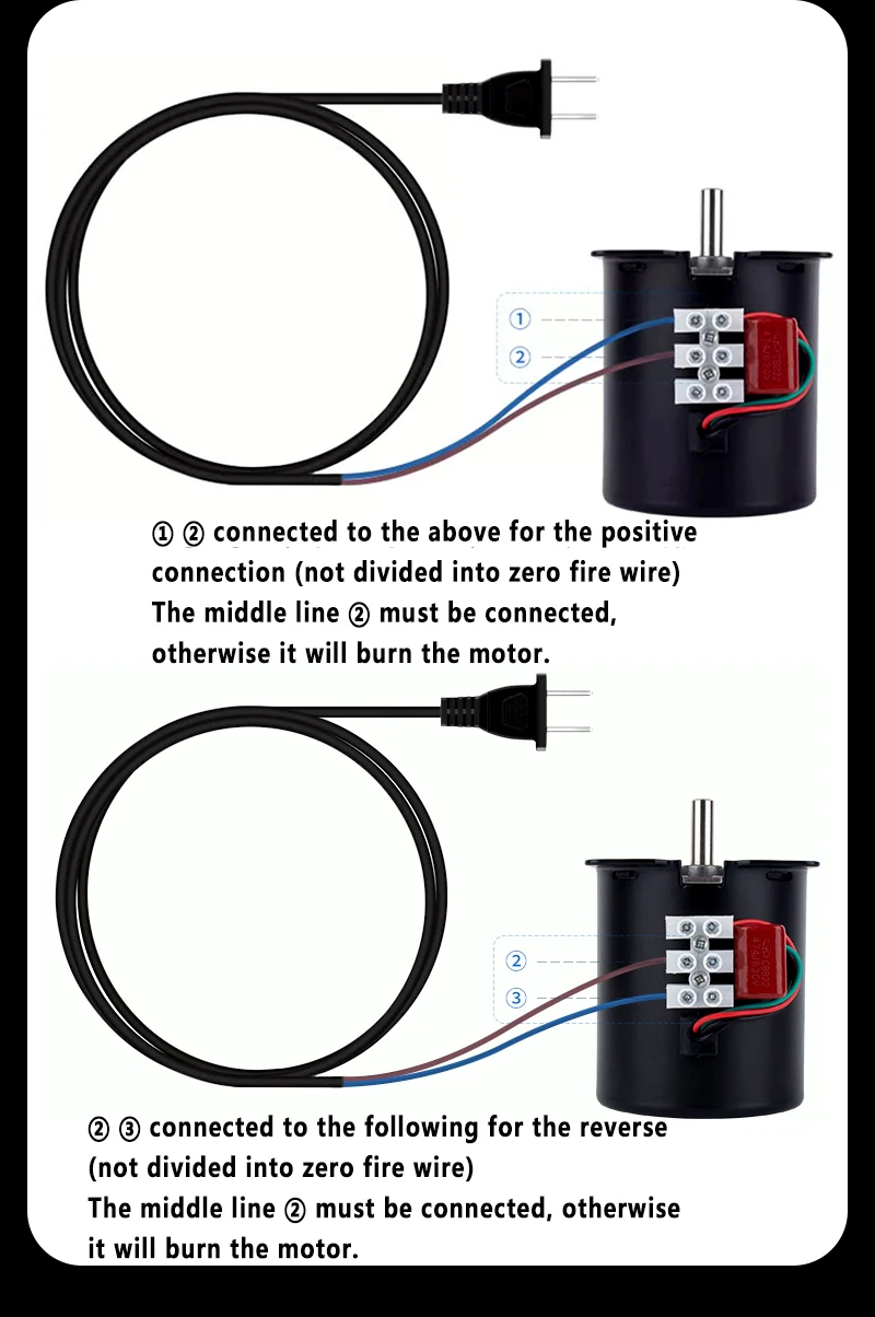 Modello aggiornato 70KTYZ motore sincrono AC ad asse eccentrico 220V 40W 2.5rpm -110rpm Micro motoriduttore motore a magnete permanente