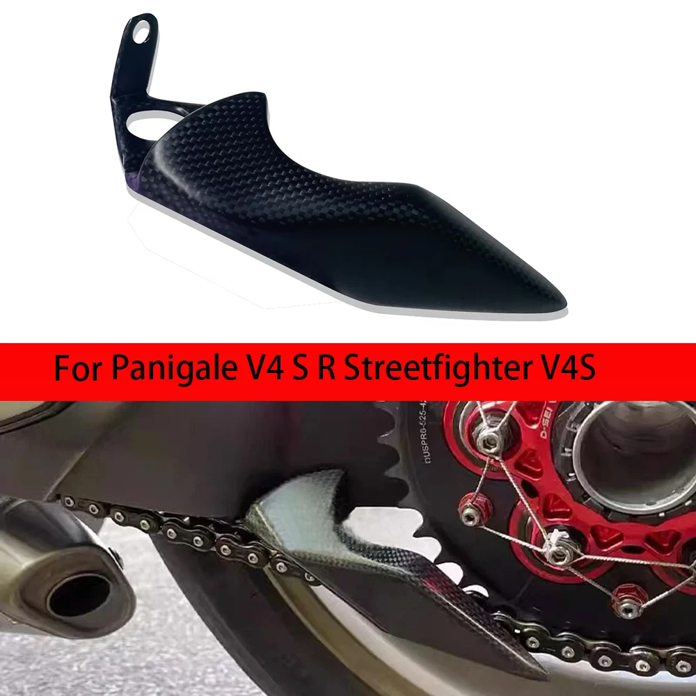 

For DUCATI Panigale V4 S R Streetfighter V4S Carbon Fiber Lower Chain Guards Cover Protection Fairing Kit Motorcycle Accessories