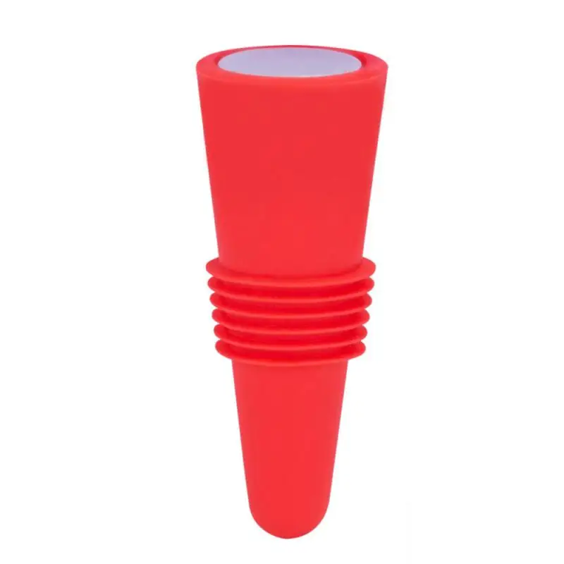 1-6PCS Silicone Wine and Beverage Bottle Cap Set Leak Proof Champagne Bottles Sealer Stoppers Wine Cork Saver Stopper Reusable