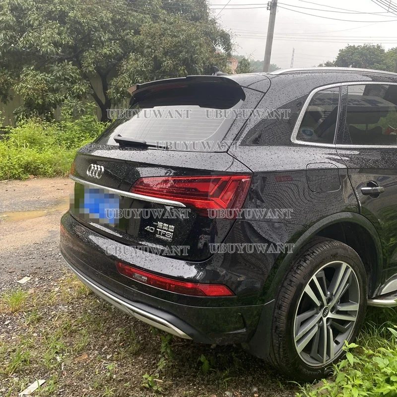 

V-образный спойлер для Audi Q5 Q5L, 2019, 2020, 2021, 2022, 2023, высококачественный материал ABS, аксессуары для заднего багажника автомобиля, крыла, комплект кузова