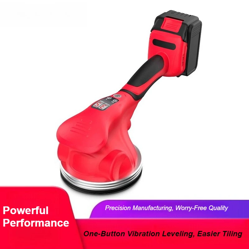 New Upgrade High-Power Tile Vibrator Machine Lithium Battery Tile Leveling Tool for Floor Wall Tiling