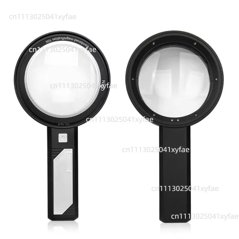 10X 15X 20X Illuminated Magnifying Glass with 6 LED Lights, Multi-power Loupe for Reading & Jewelry Identification