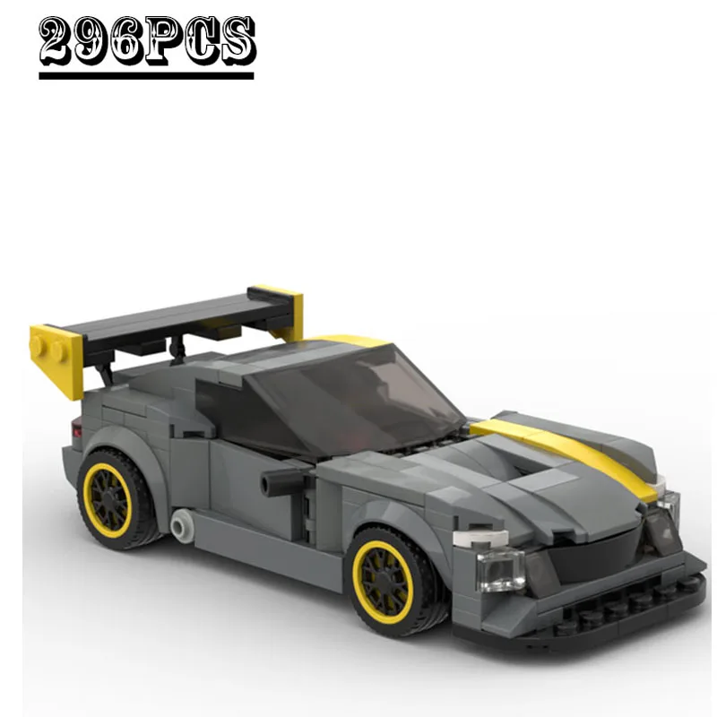 MOC-47241 sports car Racing car 296PCS Model Building Blocks  Brick Assembled Children Boys Toys DIY Birthday Christmas Gifts