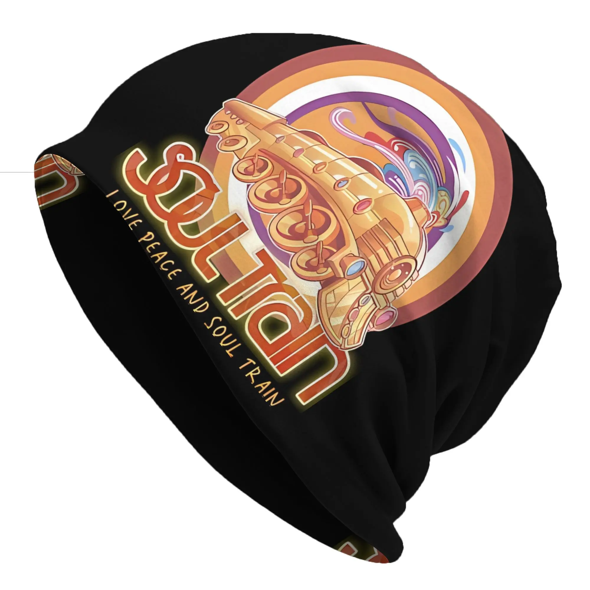 Bonnet Hats Soul Train Men Women's Thin Hat Love Peace Retro Cap Street Skullies Beanies Caps
