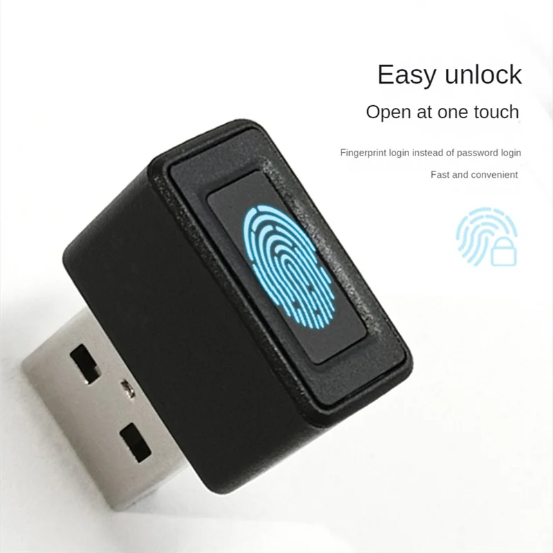 AA08-Mini módulo lector de huellas dactilares USB dispositivo de reconocimiento de huellas dactilares USB lector de huellas dactilares para Windows 10 11 Hola