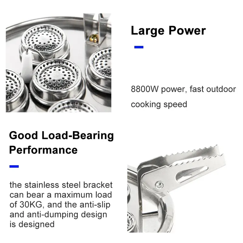 Fogão a Gás Portátil Widesea 8800W para Camping — foto 4