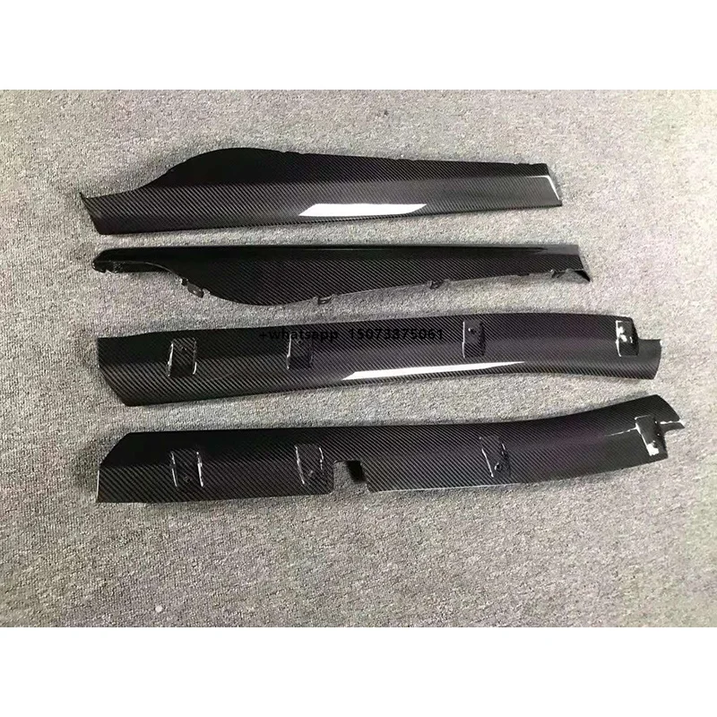 OEM Style Dry Carbon Fiber Car Exterior Parts Side Skirts for Mclaren 540C 570S 570GT 2015-2018 Carbon Front Skirts