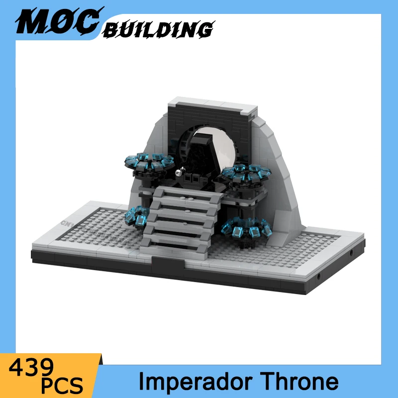 Space Wars Movie Series Galactic Imperador Throne Scene Model MOC Building Blocks DIY Assembly Bricks Creative Toys Xmas Gifts