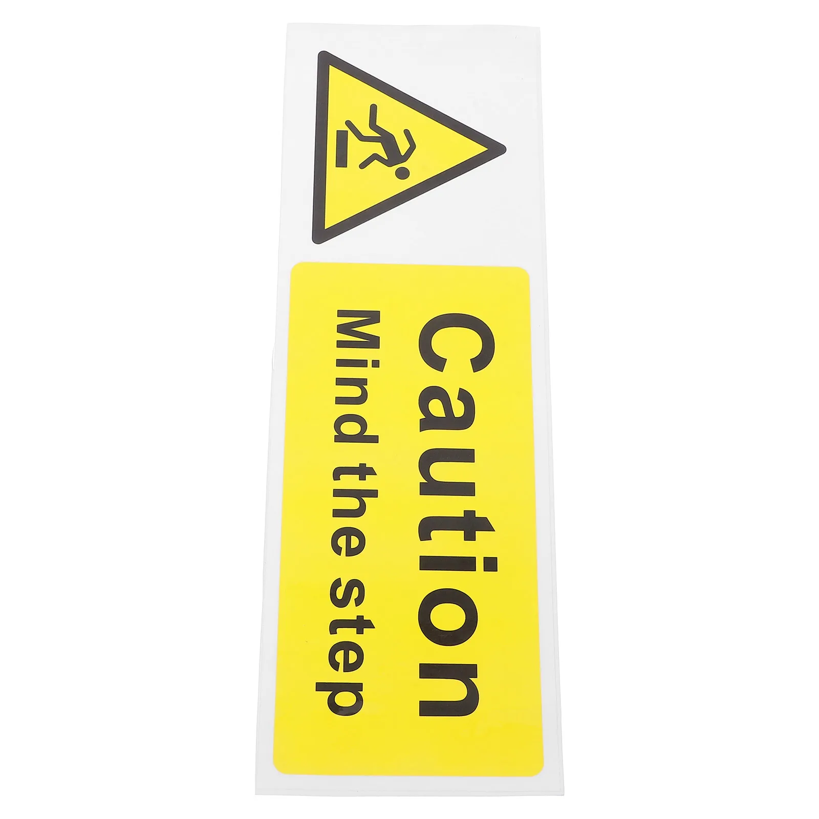 Self-adhesive Warning Sign Stickers Caution Watch Your Step Applique Mind Signs